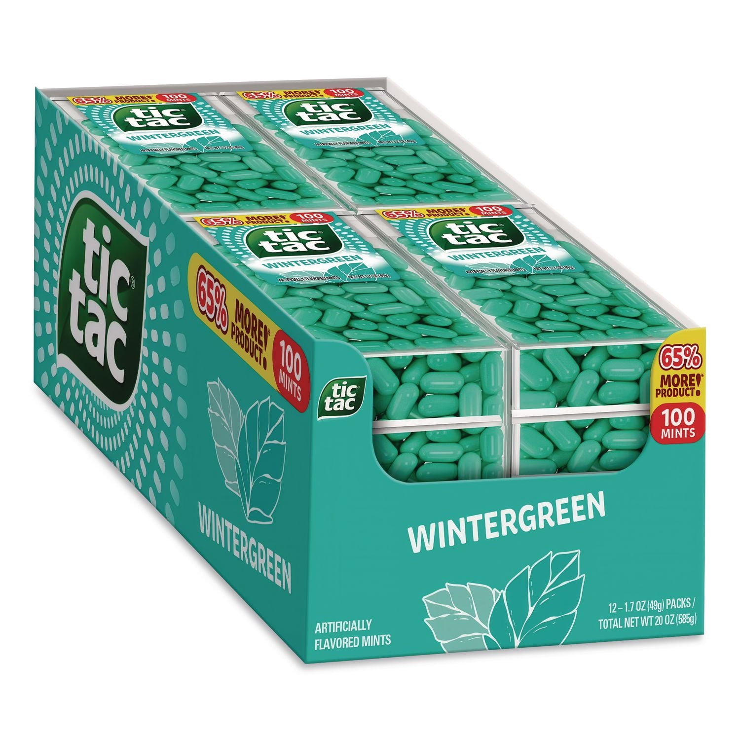 Breath Mints, Wintergreen, 1 oz Bottle, 12 Bottles/Carton, Ships in 1-3 Business Days