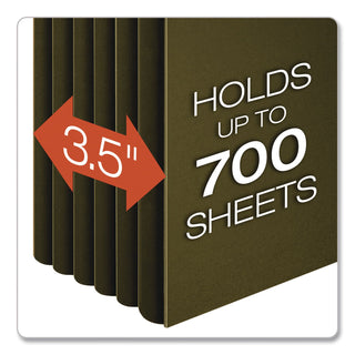 SureHook Hanging Pocket File, Legal Size, 1/5-Cut Tabs, Standard Green, 4/Pack