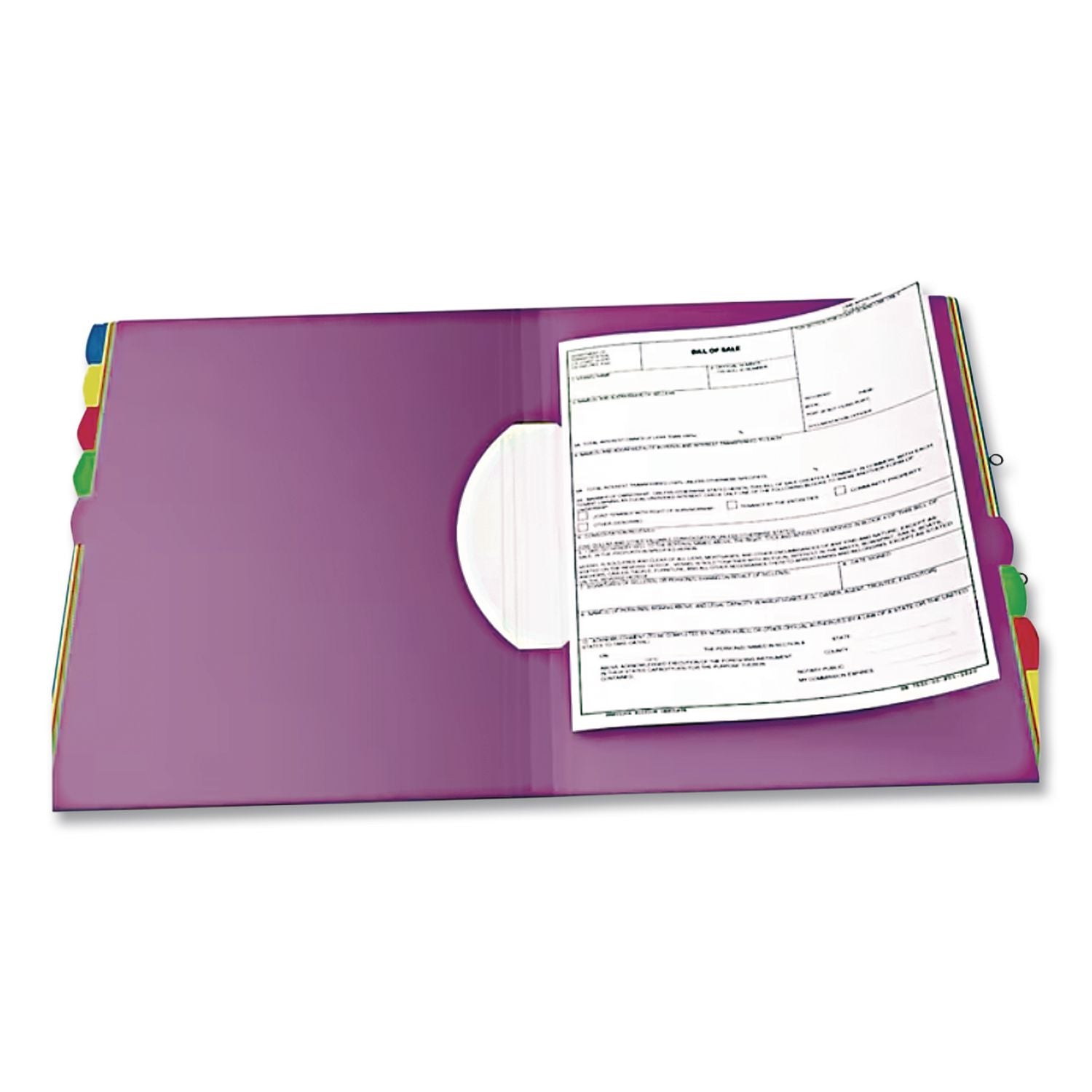 PileSmart Project Sorters, 0.75" Expansion, 10 Sections, Elastic Cord Closure, 1/10-Cut Tabs, Letter Size, Blue