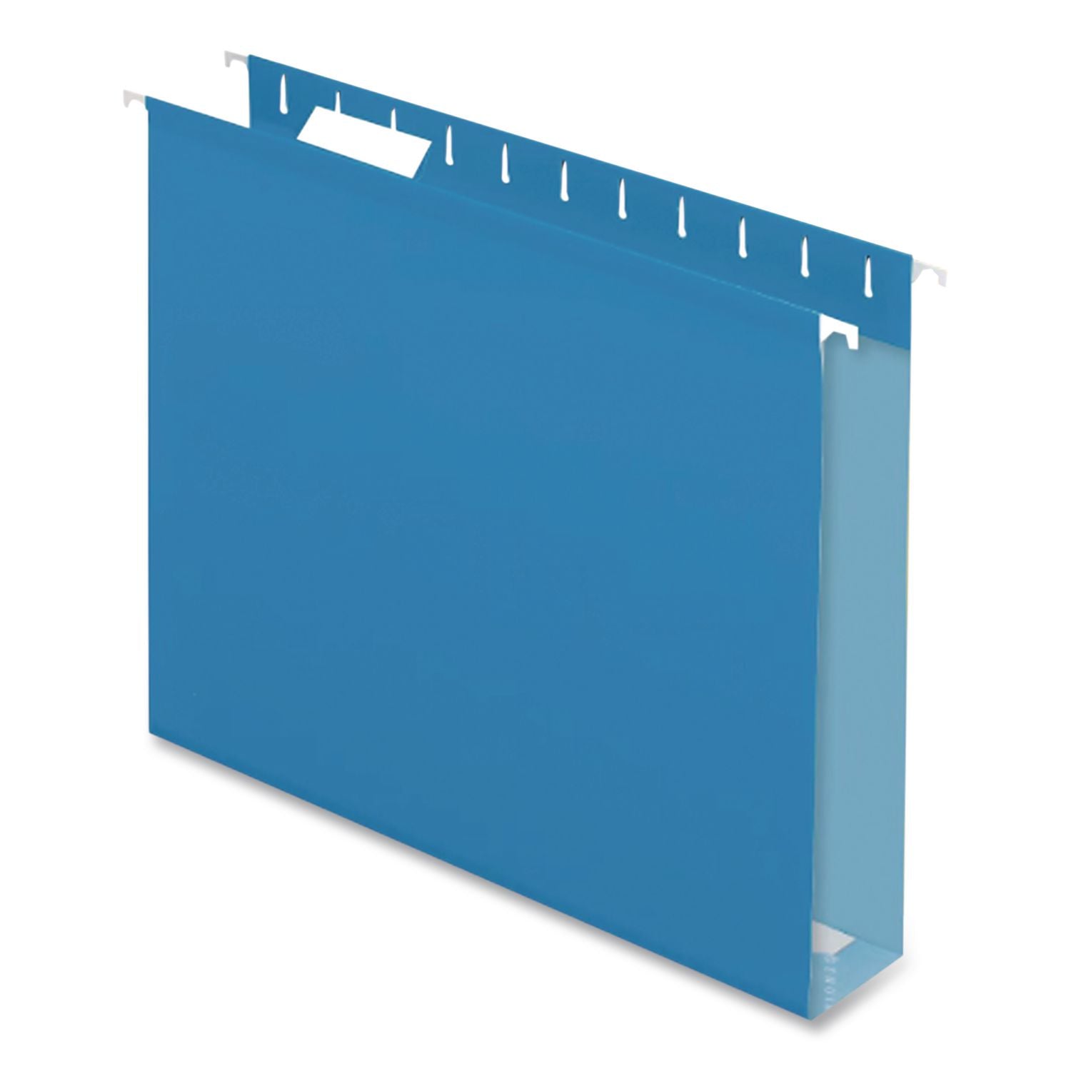 Colored Reinforced Hanging Folders, Letter Size, 1/5-Cut Tabs, Assorted Colors, 12/Box