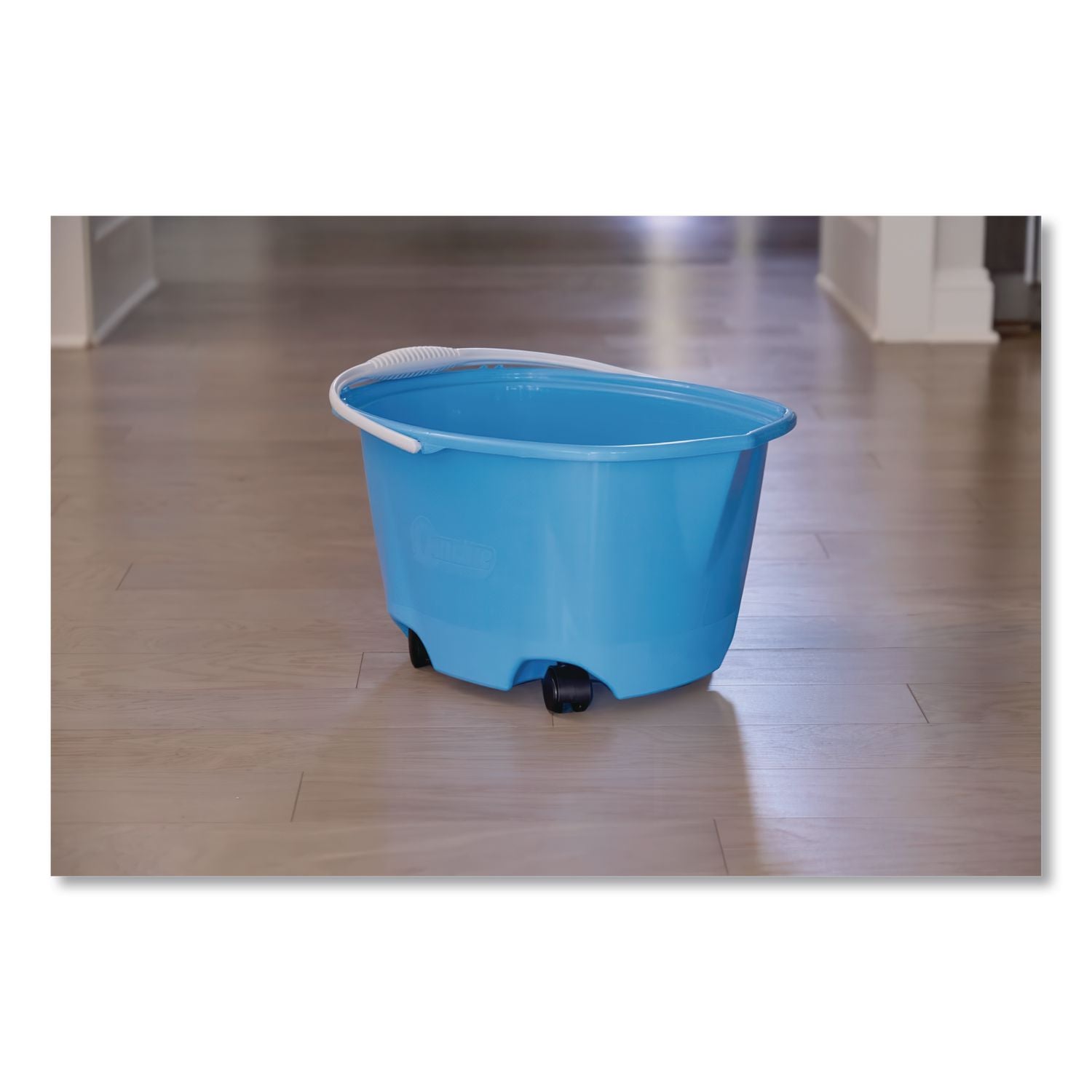 EZ-Glide Bucket on Wheels, 5 qt, Blue
