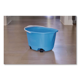 EZ-Glide Bucket on Wheels, 5 qt, Blue