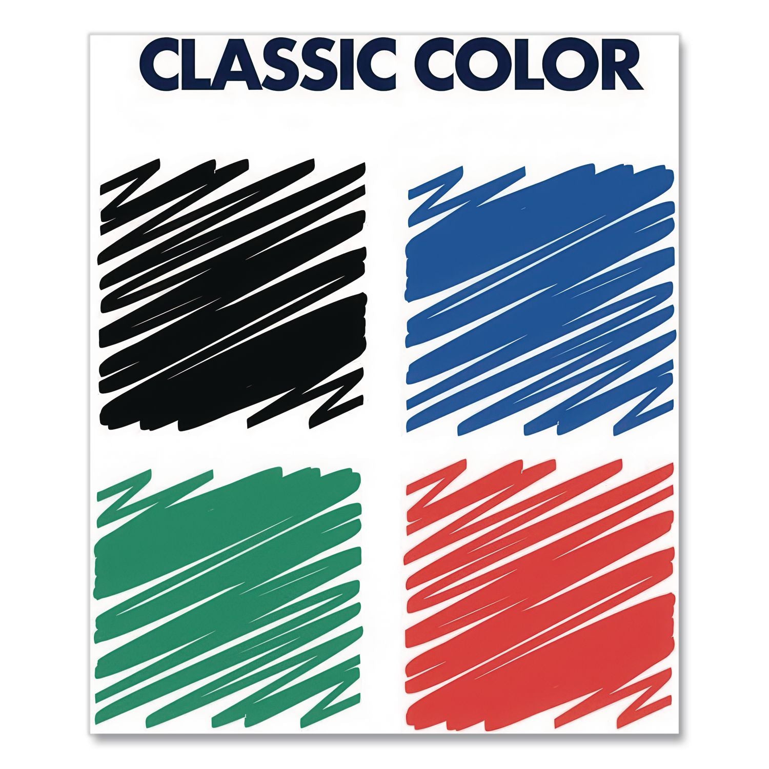 Low-Odor Dry-Erase Marker, Fine Bullet Tip, Assorted Colors, 4/Pack