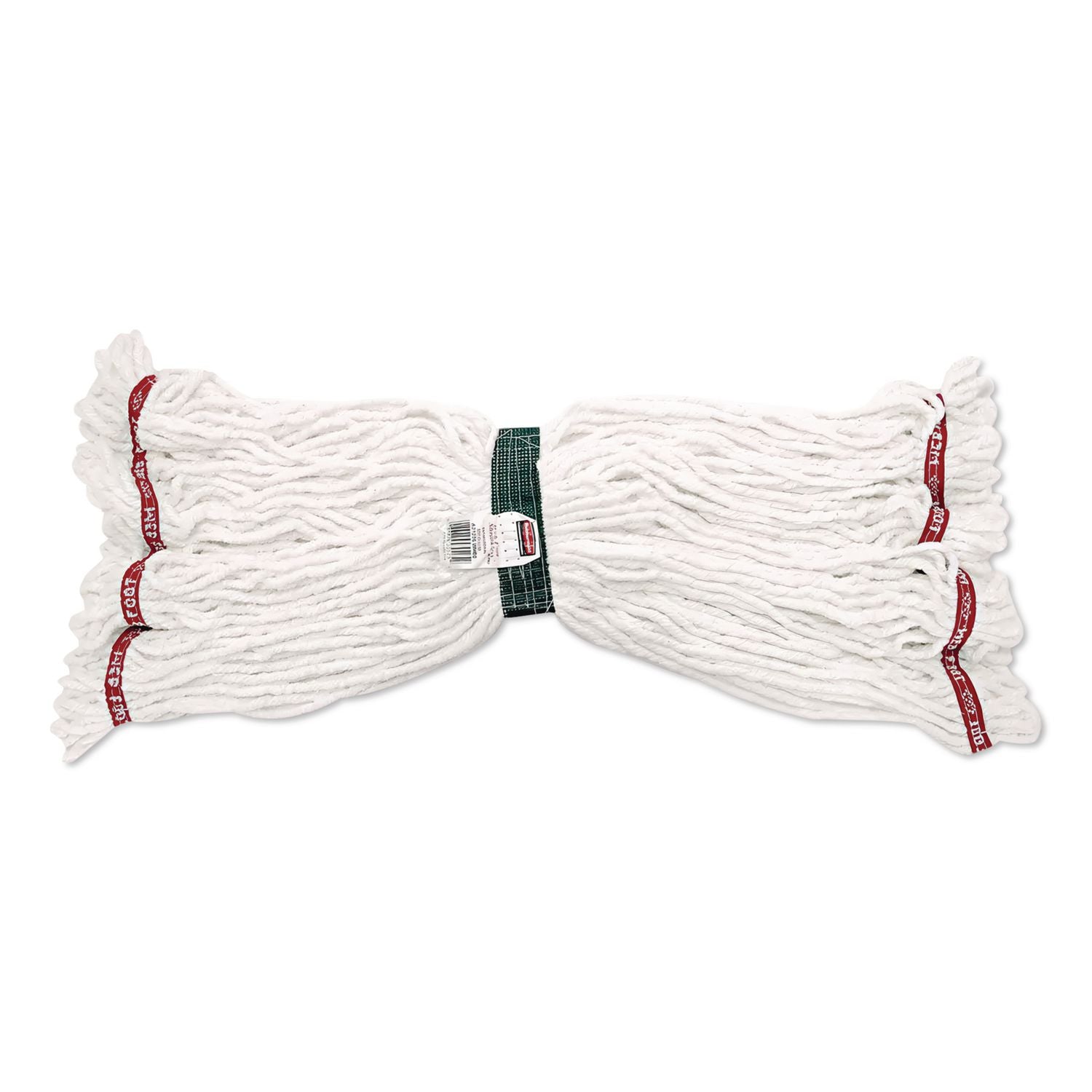 Rubbermaid Commercial 5" Headband Shrinkless Wet Mop - Medium - Shrinkless, Chemical Resistant, Durable - Cotton, Yarn, Synthetic, PVC - White - 1Each
