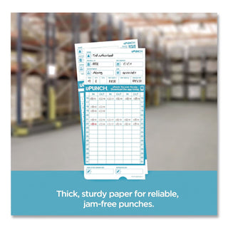 Pay-to-Punch Time Card for SB1200 Time Clock, Two Sides, 3.38 x 7.38, 100/Pack