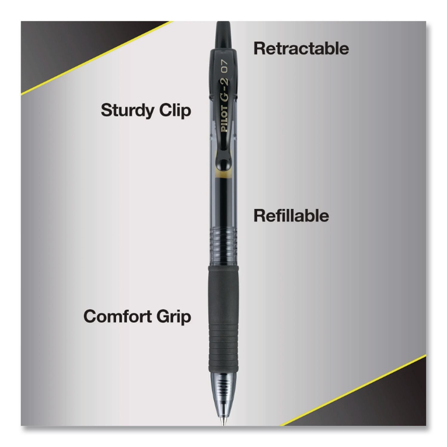 G2 Premium Gel Pen, Retractable, Fine 0.7 mm, Assorted Business Ink Colors, Smoke Barrel, 14/Pack