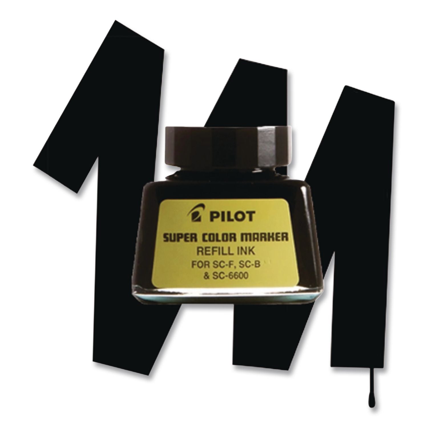 Super Color Marker Refill Ink, 30 mL Bottle, Black