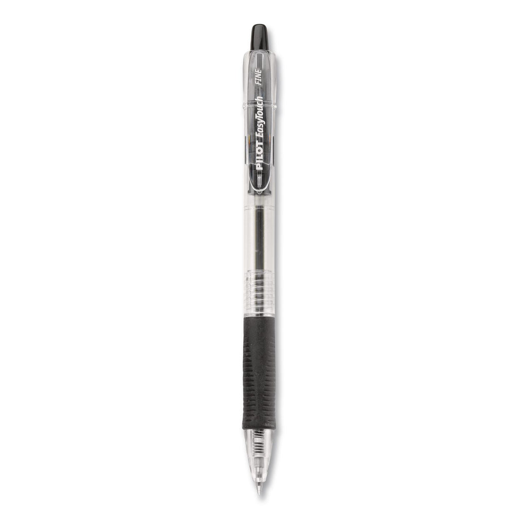 EasyTouch Ballpoint Pen, Retractable, Fine 0.7 mm, Black Ink, Clear Barrel, 36/Pack