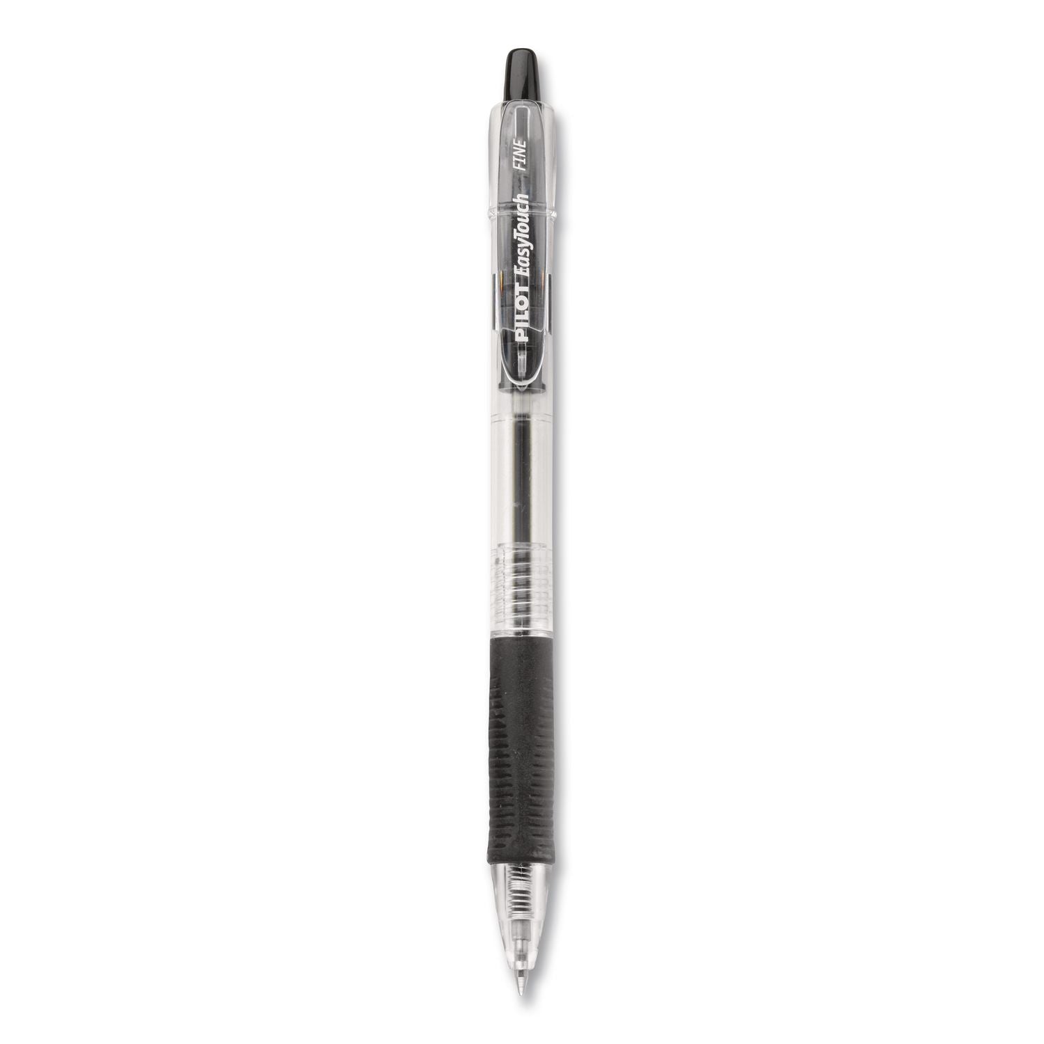 EasyTouch Ballpoint Pen, Retractable, Fine 0.7 mm, Black Ink, Clear Barrel, 36/Pack