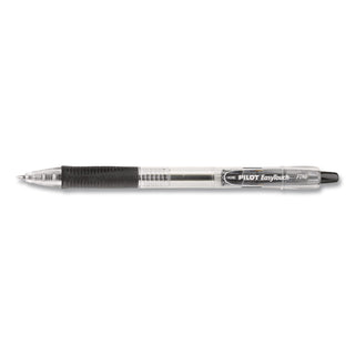 EasyTouch Ballpoint Pen, Retractable, Fine 0.7 mm, Black Ink, Clear Barrel, 36/Pack