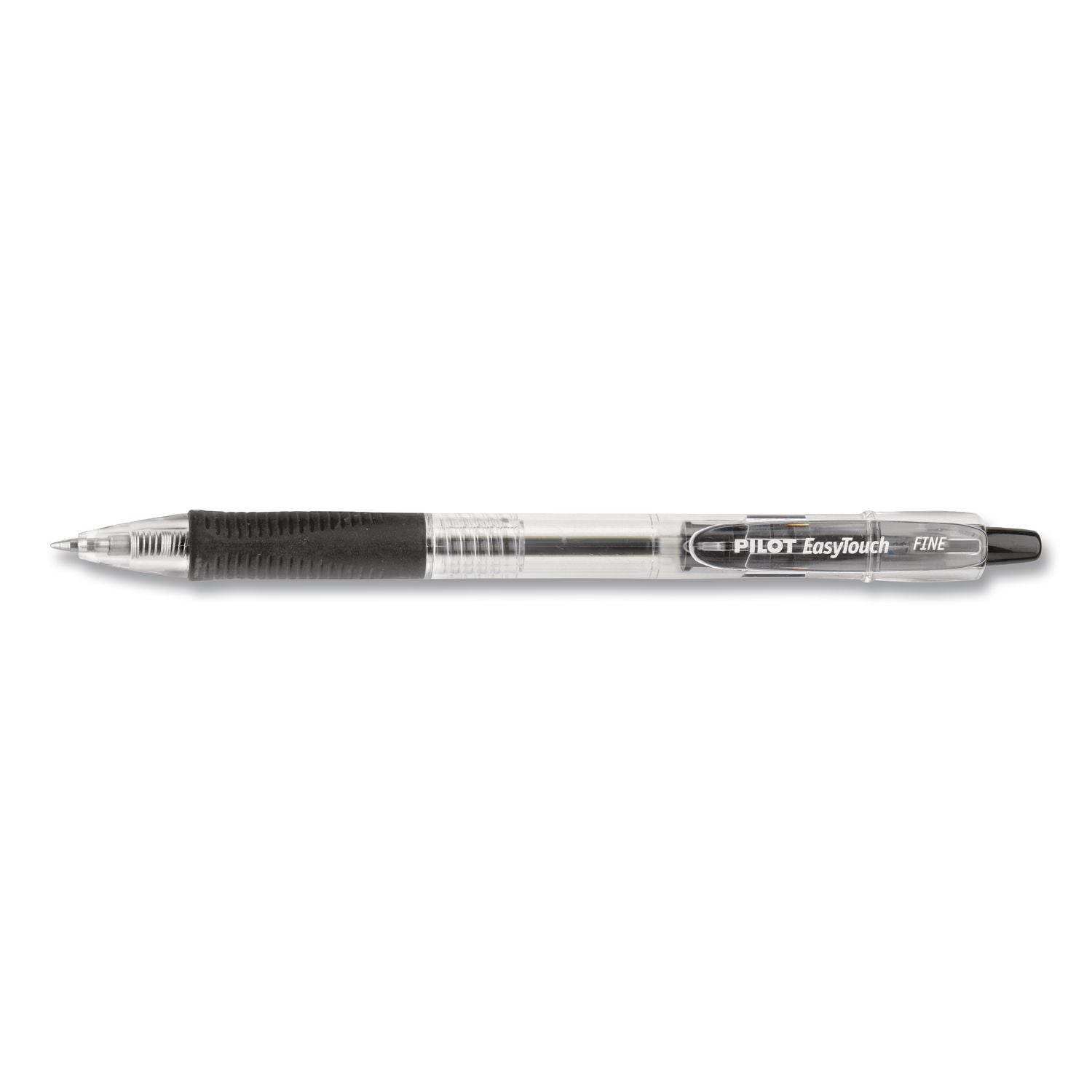 EasyTouch Ballpoint Pen, Retractable, Fine 0.7 mm, Black Ink, Clear Barrel, 36/Pack