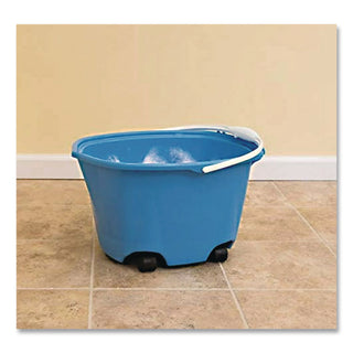 EZ-Glide Bucket on Wheels, 5 qt, Blue