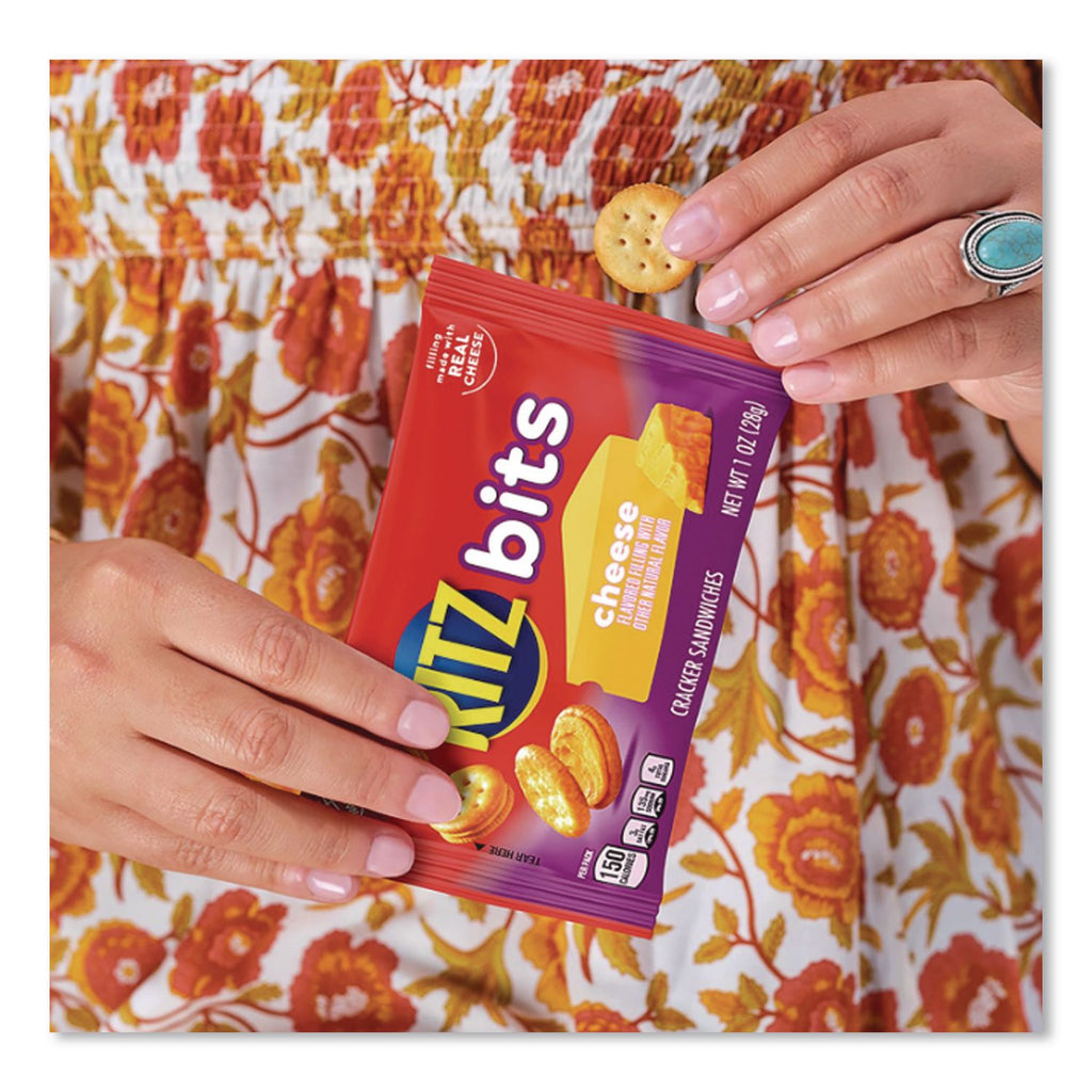 Ritz Bits, Cheese, 1 oz Pouch, 12/Pack