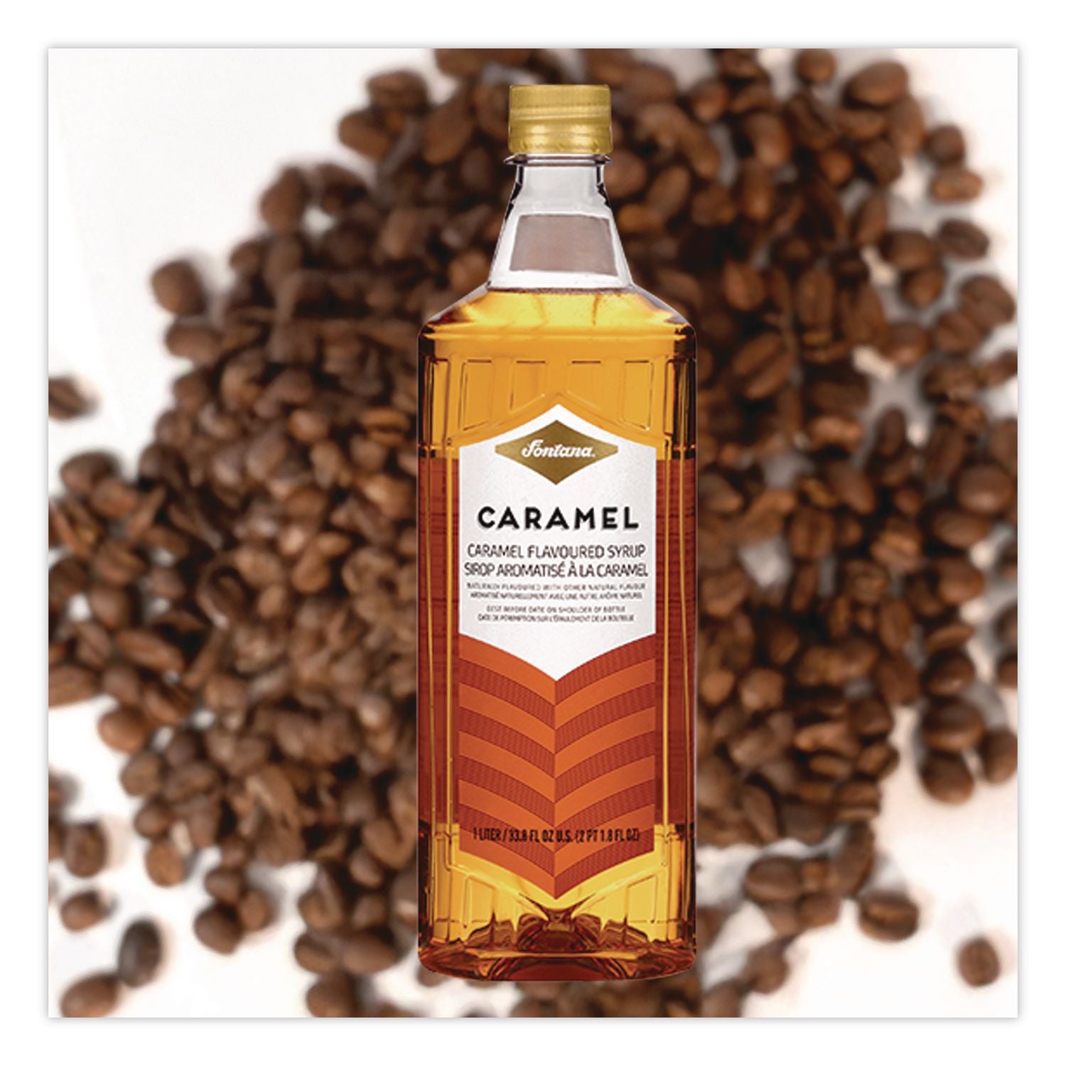 Flavored Coffee Syrup, Caramel, 1 Liter