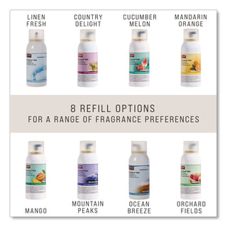 Microburst 3000 Refill, Mandarin Orange, 2 oz Aerosol Spray, 12/Carton