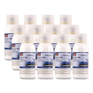 Microburst 3000 Refill, Mountain Peaks, 2 oz Aerosol Spray, 12/Carton