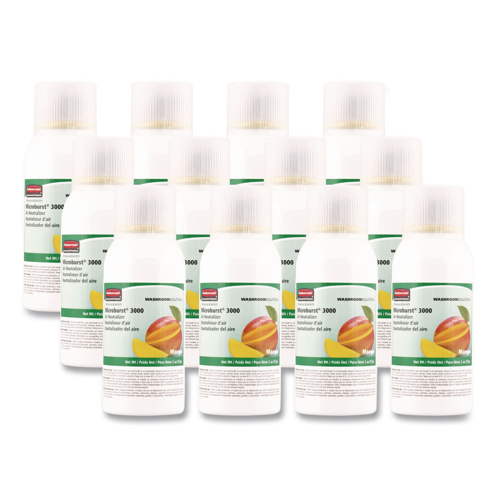 Microburst 3000 Refill, Mango, 2 oz Aerosol Spray, 12/Carton