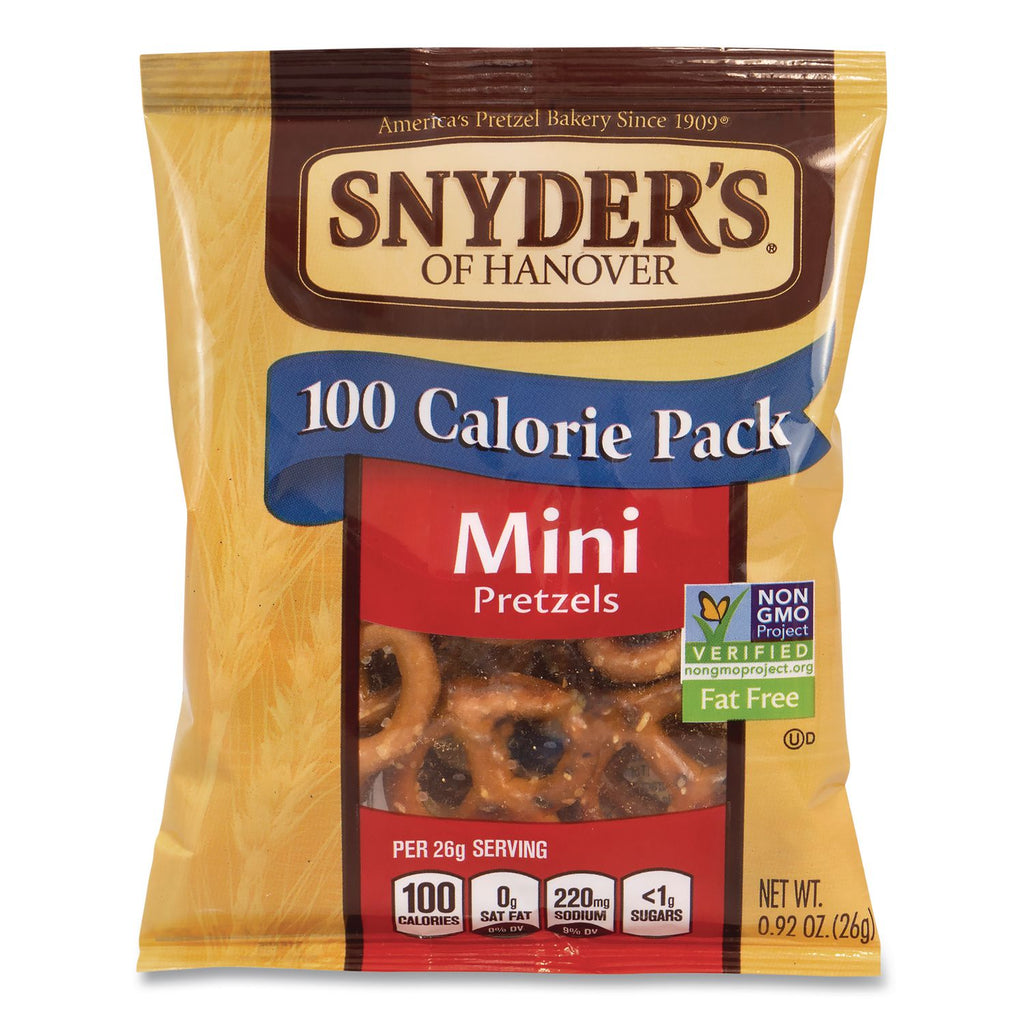 Mini Pretzels, 0.92 oz Bags, 36 Bags/Carton, Ships in 1-3 Business Days
