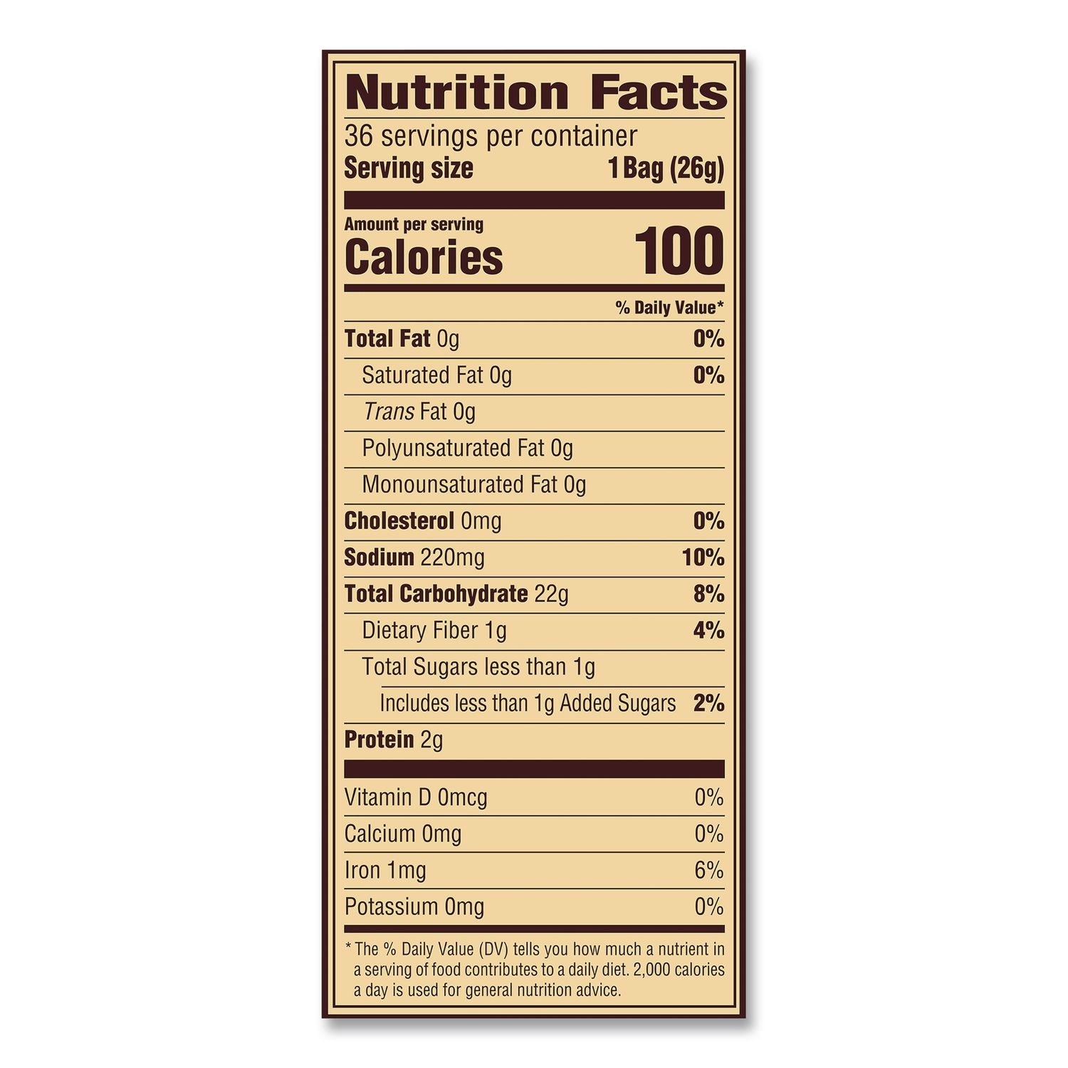 Mini Pretzels, 0.92 oz Bags, 36 Bags/Carton, Ships in 1-3 Business Days