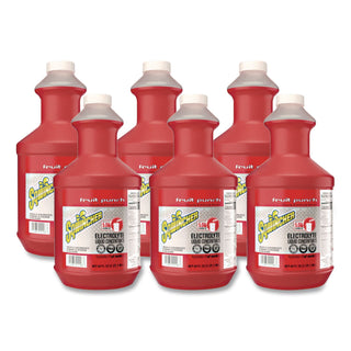 Liquid Concentrate Electrolyte Drink, Fruit Punch, 64oz Bottles, 6/Carton