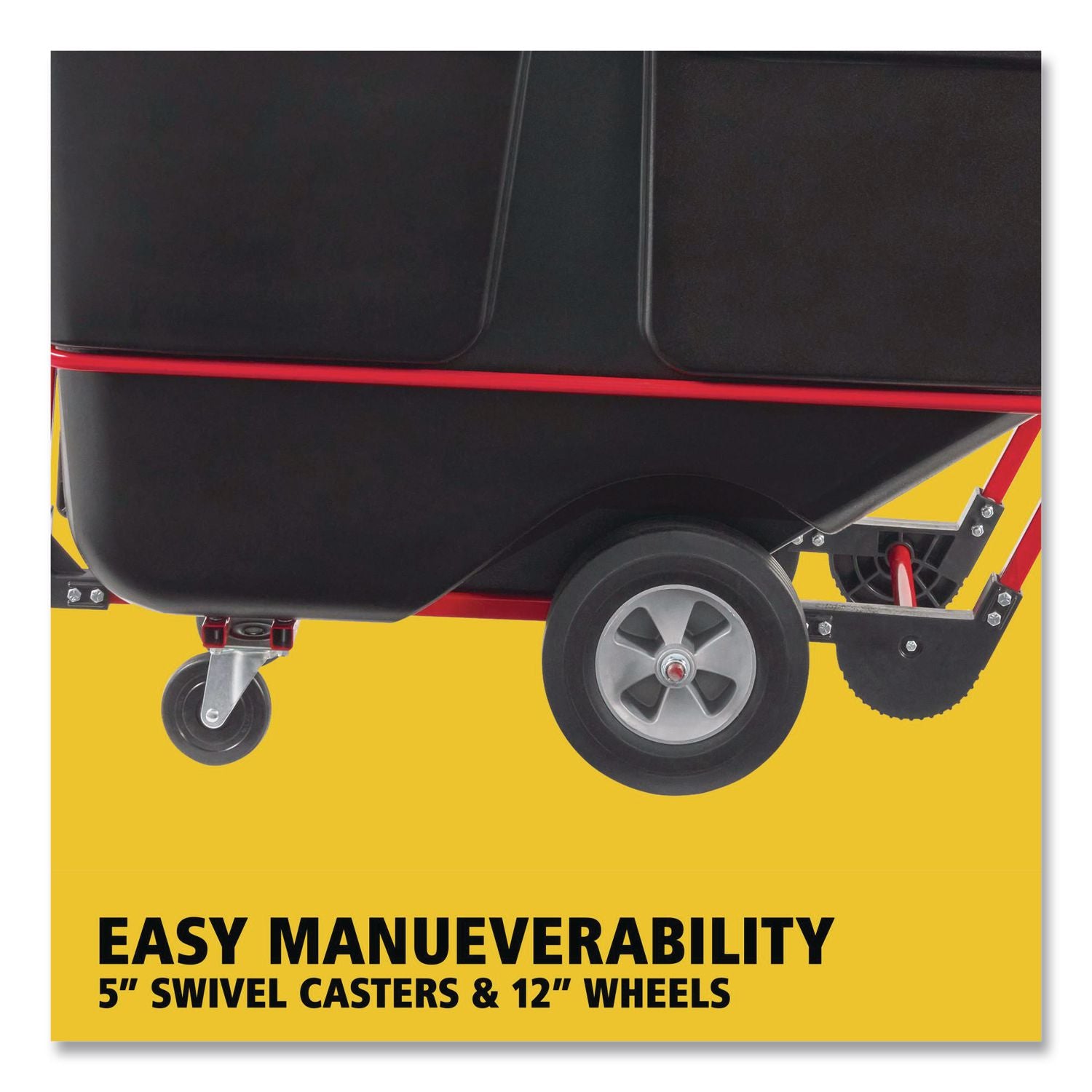 BRUTE Rotomolded Tilt Truck, 202 gal, 1,250 lb Capacity, Plastic, Black