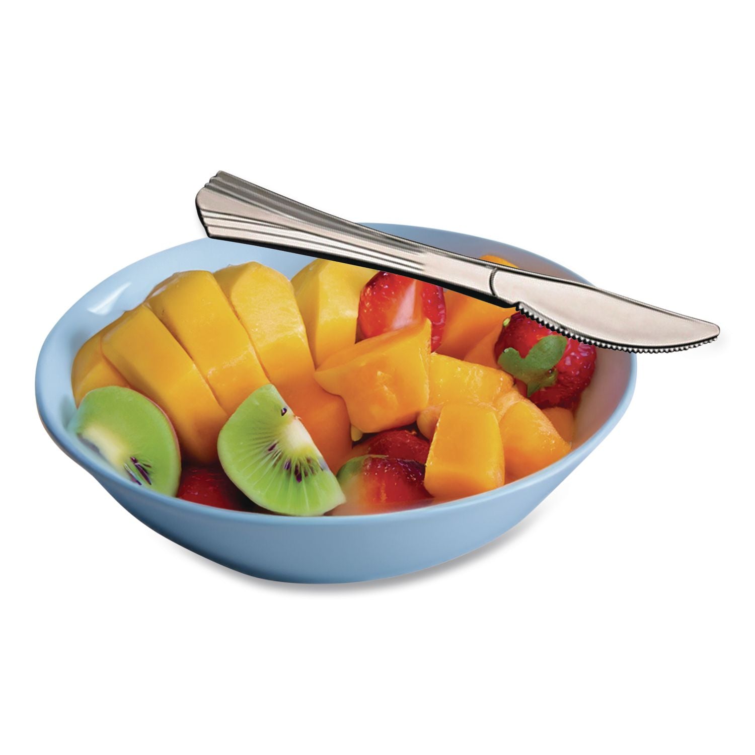 Sterling Heavy-Duty Plastic Cutlery, Knives, Silver, 50/Pack