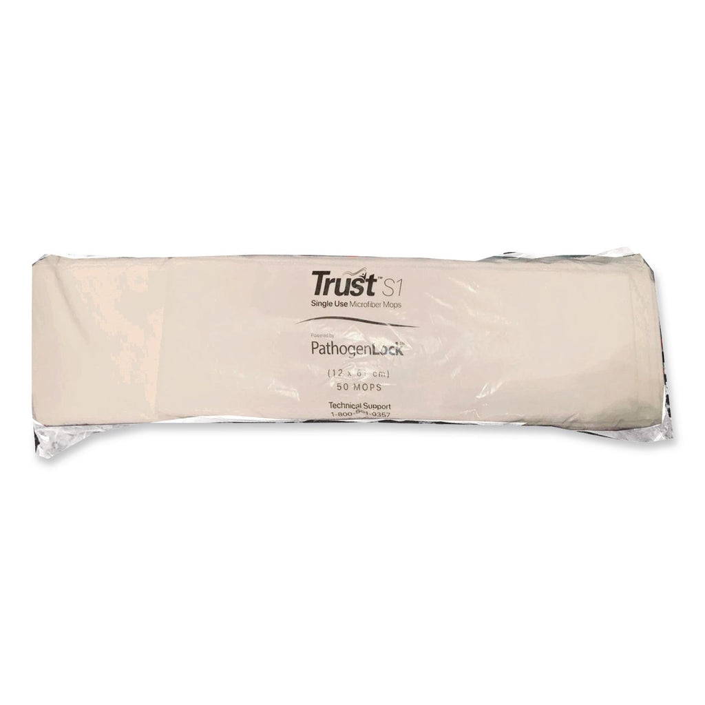 Freedom S1 Disposable Microfiber Wet/Dry Dust Mop Pads, 18 x 5, White, 50 Pads/Bag, 10 Bags/Carton