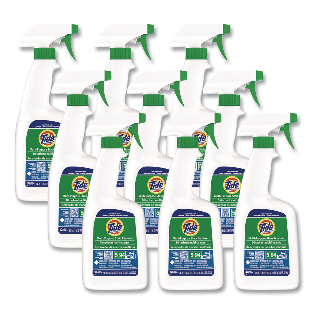 Multi Purpose Stain Remover, 32 oz Trigger Spray Bottle, 9/Carton