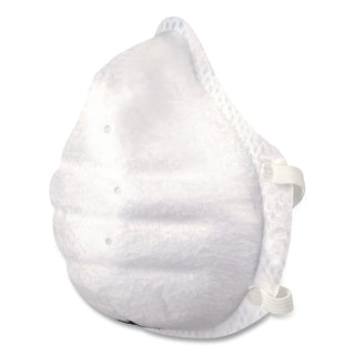 ONE-Fit N95 Single-Use Molded-Cup Particulate Respirator, One Size Fits Most, White, 10/Pack