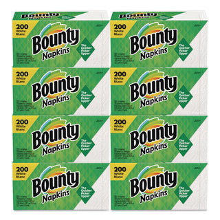Quilted Napkins, 1-Ply, 12 1/10 x 12, White, 200/Pack, 8 Pack/Carton