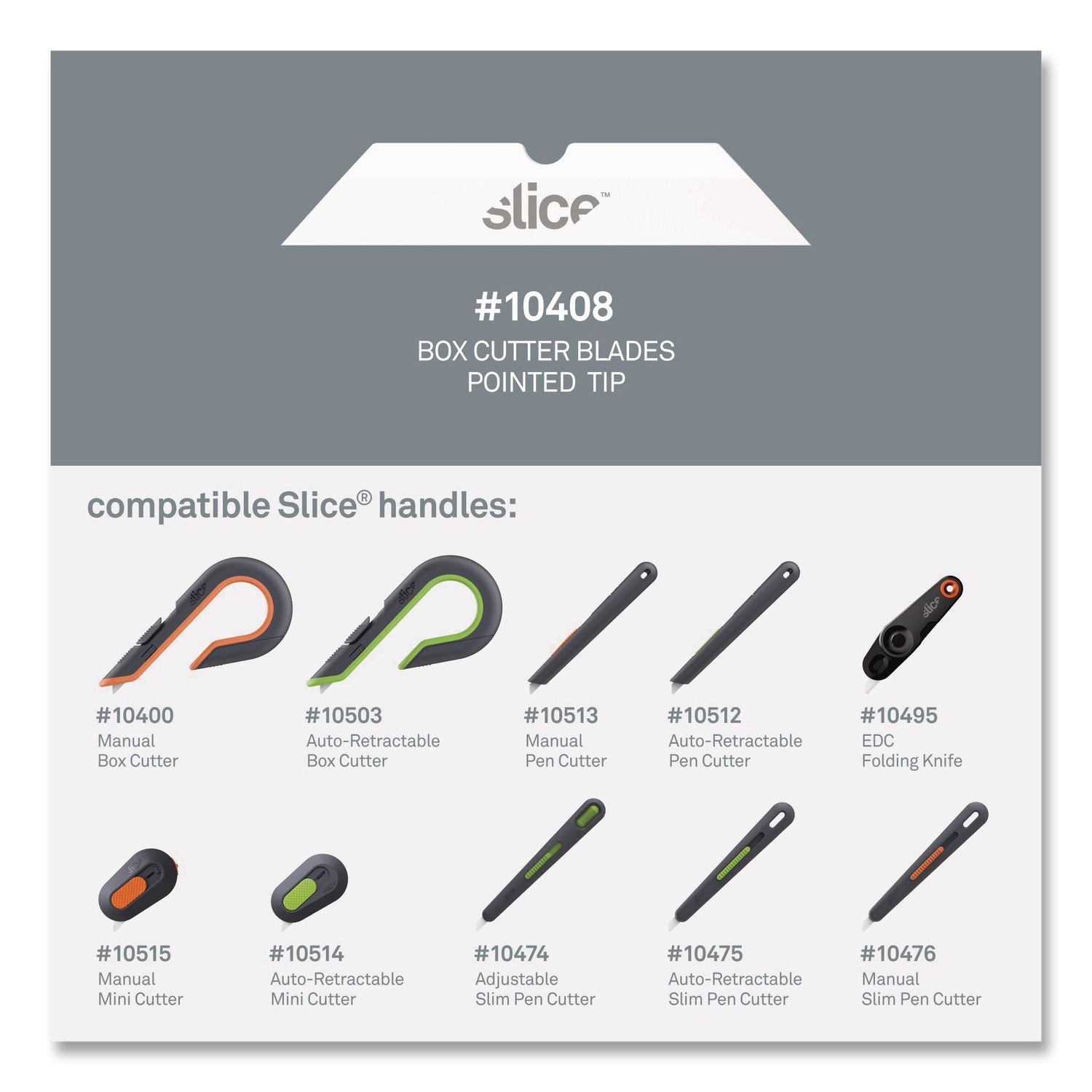 Slice Pointed Tip Ceramic Cutter Blades - 1.30" Length - Pointed Tip, Rust Resistant, Dual-sided, Non-magnetic, Non-conductive, Reversible, Non-sparking - Zirconium Oxide - 4 / Pack - White