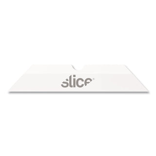 Slice Pointed Tip Ceramic Cutter Blades - 1.30" Length - Pointed Tip, Rust Resistant, Dual-sided, Non-magnetic, Non-conductive, Reversible, Non-sparking - Zirconium Oxide - 4 / Pack - White