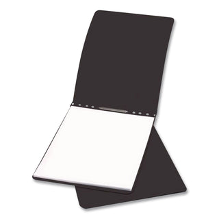 PRESSTEX Report Cover with Tyvek Reinforced Hinge, Top Bound, Two-Piece Prong Fastener, 2" Capacity, 11 x 14, Black/Black