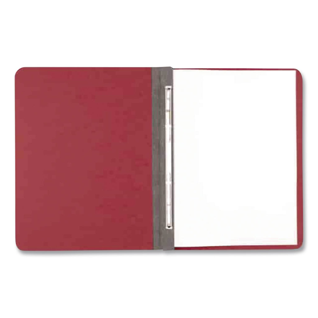 Presstex Report Cover with Tyvek Reinforced Hinge, Two-Piece Prong Fastener, 3" Capacity, 8.5 x 11, Executive Red