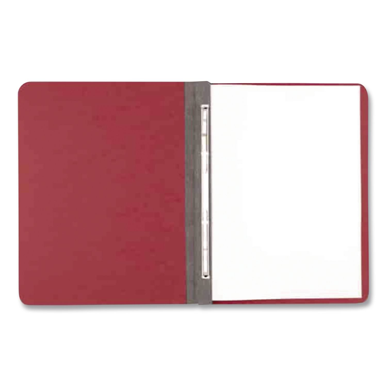 Presstex Report Cover with Tyvek Reinforced Hinge, Two-Piece Prong Fastener, 3" Capacity, 8.5 x 11, Executive Red