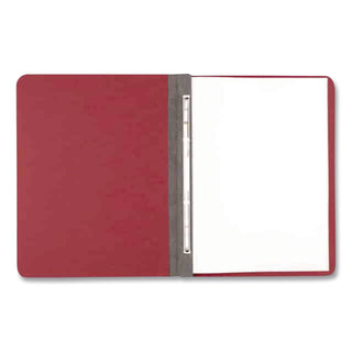 Presstex Report Cover with Tyvek Reinforced Hinge, Two-Piece Prong Fastener, 3" Capacity, 8.5 x 11, Executive Red