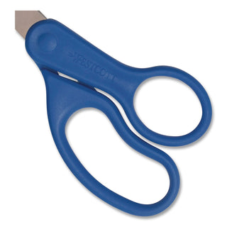 Preferred Line Stainless Steel Scissors, 7" Long, 2.5" Cut Length, Blue Straight Handle