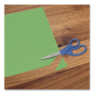 Preferred Line Stainless Steel Scissors, 7" Long, 2.5" Cut Length, Blue Straight Handle