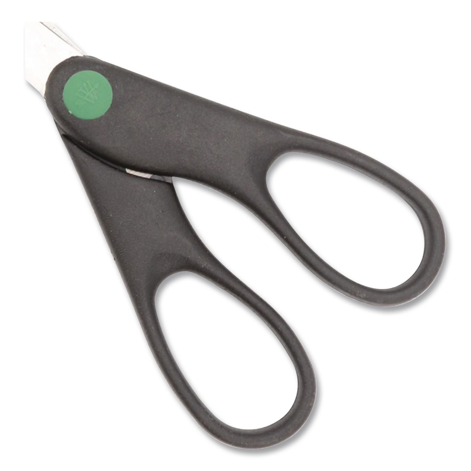 KleenEarth Scissors, Pointed Tip, 7" Long, 2.75" Cut Length, Black Straight Handle