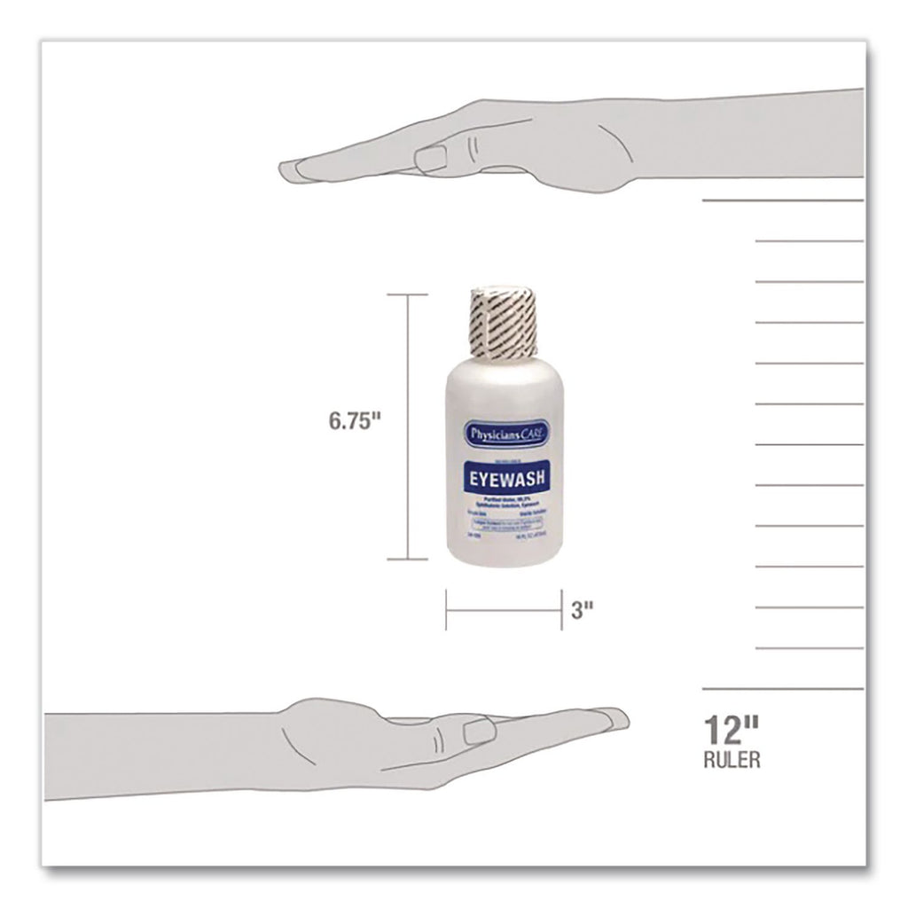 First Aid Only Sterile Ophthalmic Solution Eyewash - 16 fl oz - Sterile - For Eye Burning, Irritated Eyes - 1 Each
