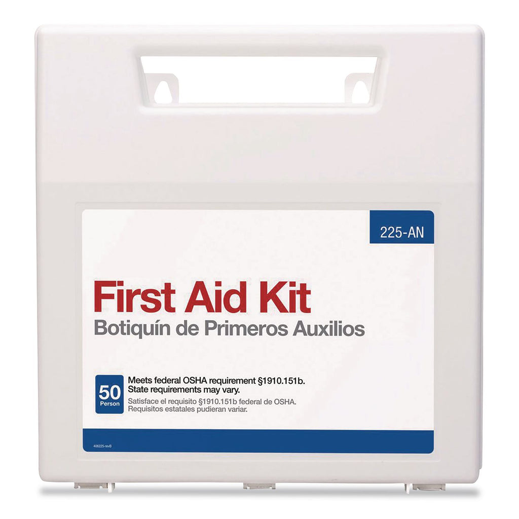 First Aid Only 50-person Worksite First Aid Kit - 196 x Piece(s) For 50 x Individual(s) - 11.3" Height x 10.8" Width x 3" Depth Length - Plastic Case - 1 Each