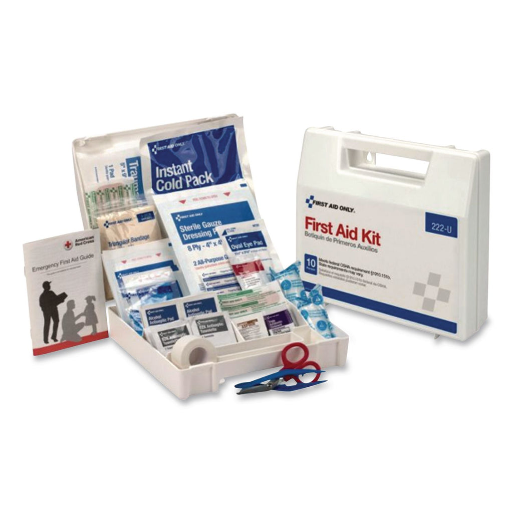 First Aid Only 50-person Worksite First Aid Kit - 196 x Piece(s) For 50 x Individual(s) - 11.3" Height x 10.8" Width x 3" Depth Length - Plastic Case - 1 Each