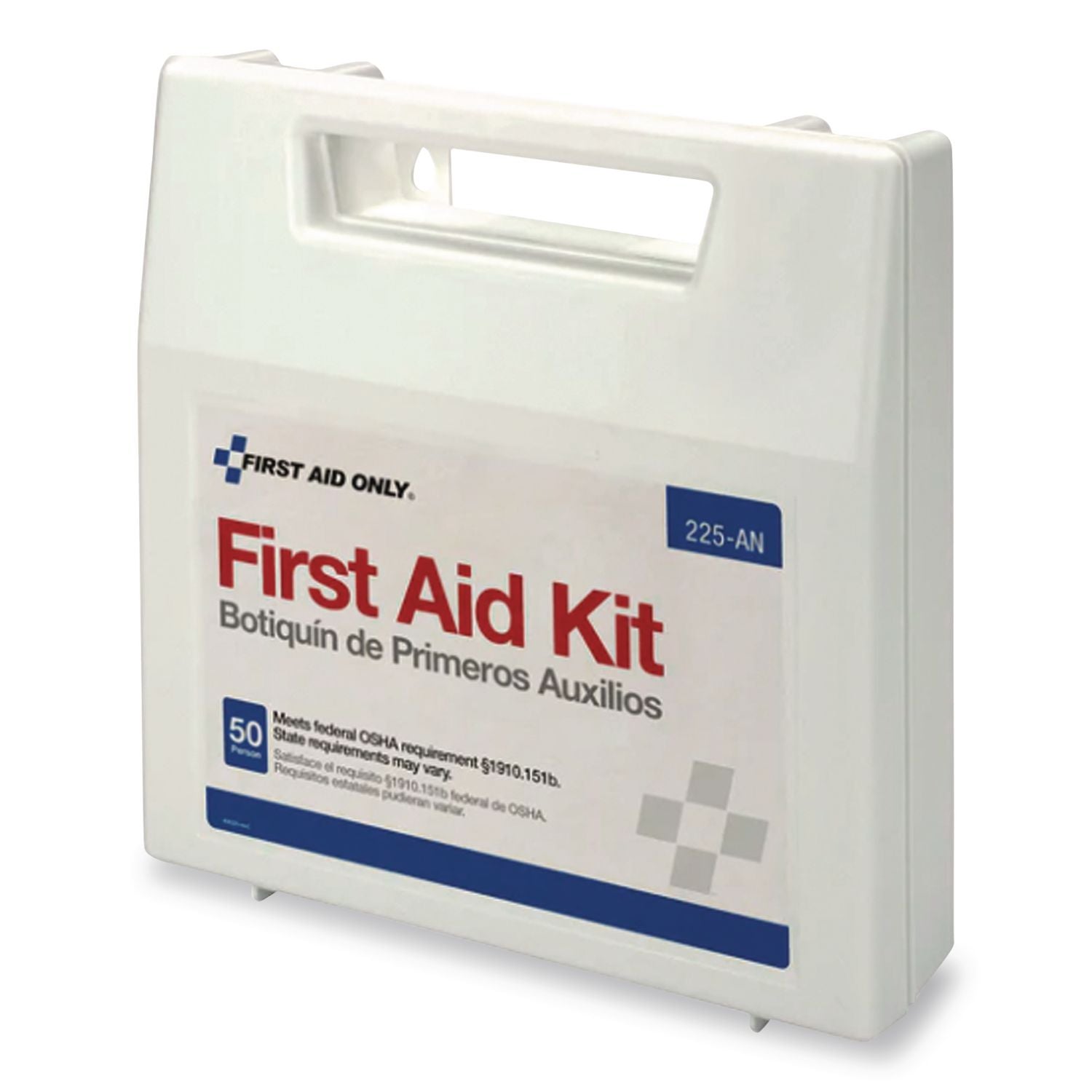 First Aid Only 50-person Worksite First Aid Kit - 196 x Piece(s) For 50 x Individual(s) - 11.3" Height x 10.8" Width x 3" Depth Length - Plastic Case - 1 Each