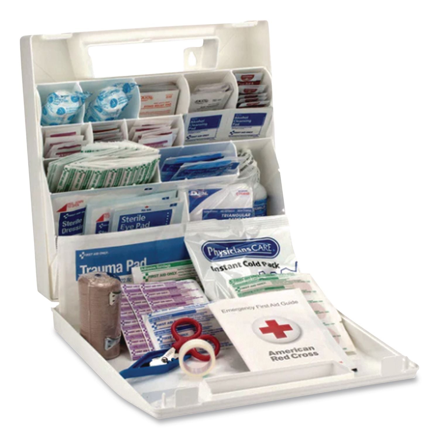 First Aid Only 50-person Worksite First Aid Kit - 196 x Piece(s) For 50 x Individual(s) - 11.3" Height x 10.8" Width x 3" Depth Length - Plastic Case - 1 Each