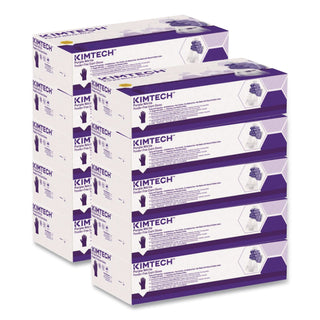 PURPLE NITRILE Exam Gloves, 242 mm Length, Small, Purple, 100/Box