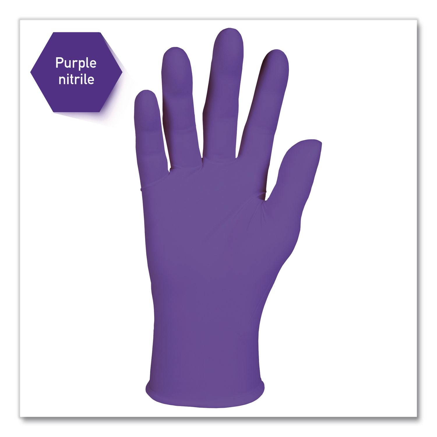 PURPLE NITRILE Exam Gloves, 242 mm Length, Large, Purple, 1,000/Carton