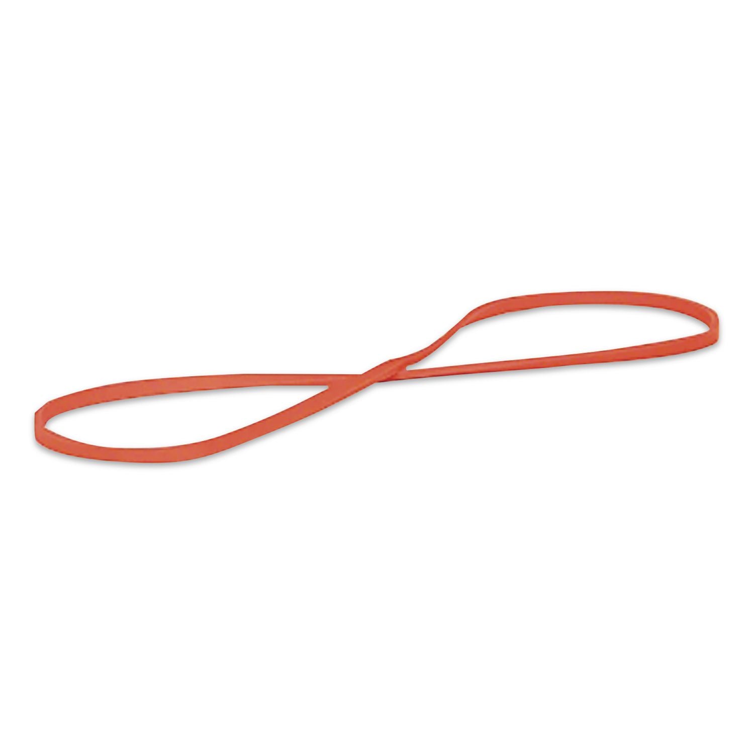 Non-Latex Rubber Bands, Size 19, 0.04" Gauge, Orange, 1 lb Box, 1,440/Box