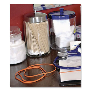 Alliance Rubber 37338 Non-Latex Rubber Bands - Size #33 - 1/4 lb. poly bag contains approx. 180 bands - 3 1/2" x 1/8" - Orange