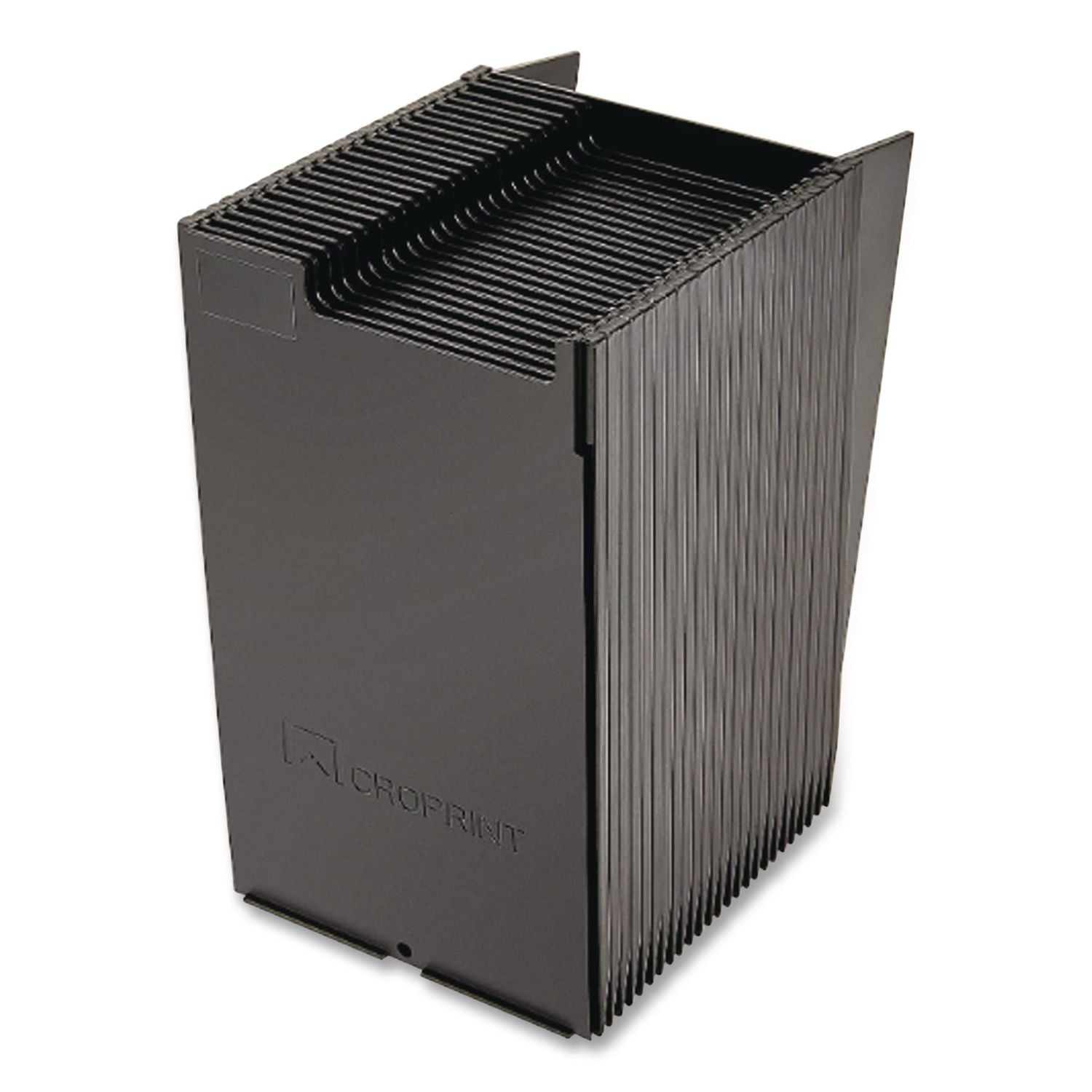 Time Card Rack, 25 Pockets, Plastic, Black