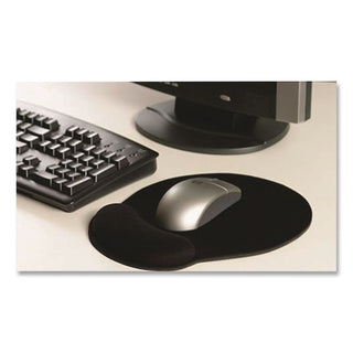MousePad Pro Memory Foam Mouse Pad with Wrist Rest, 9 x 10, Black